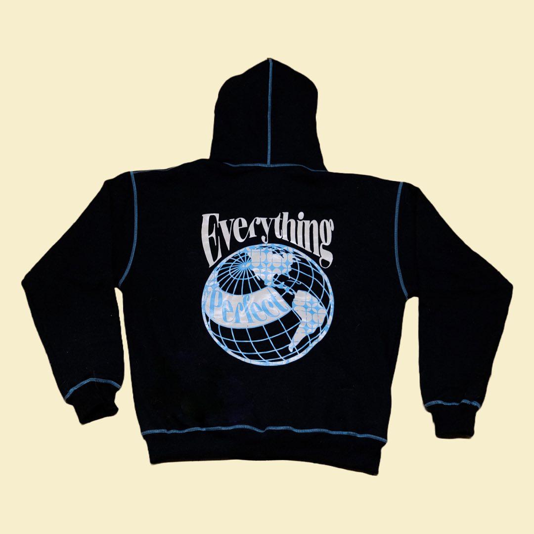 Perfect World Pullover Hoodie- Black